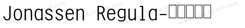 Jonassen Regula字体转换